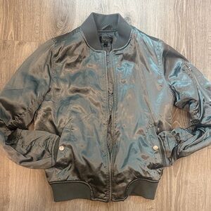 Satin Bomber Jacket